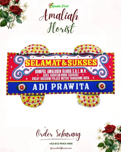 Karangan Bunga Ucapan Selamat di Sudaji